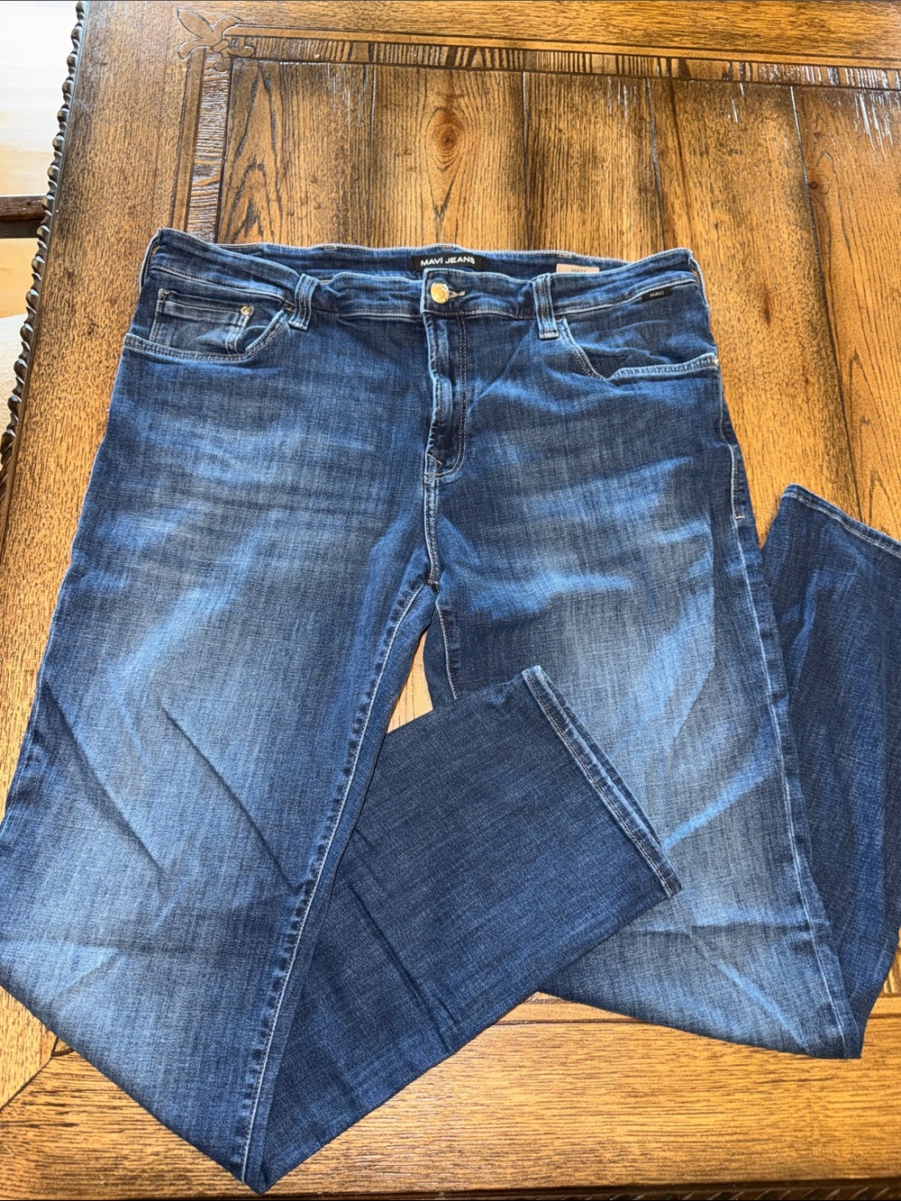Mavi Matt Relaxed Straight Leg Men’s Jeans in Dark Blue Fade